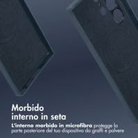 Accezz Cover in Pelle con MagSafe Samsung Galaxy S24 Ultra - Nightfall Blue