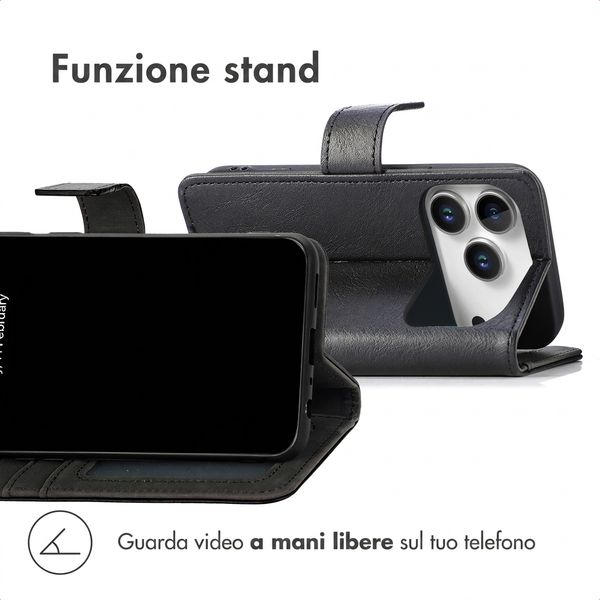imoshion Cover a libro di Lusso Apple iPhone 18 Pro / 17 Pro - Nero