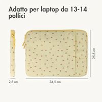 imoshion Custodia per laptop Design 13-14 pollici - Garden Stripes