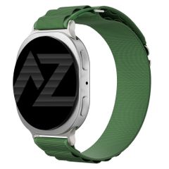 Accezz Cinturino in nylon Alpine Samsung Galaxy Watch 9 (40/44mm) / Watch 8 (40/44mm) / Classic (46mm) - Olive Green