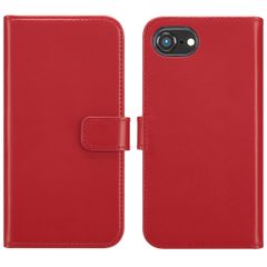 Selencia Cover a libro in vera pelle Apple iPhone 17e / 16e - Rosso