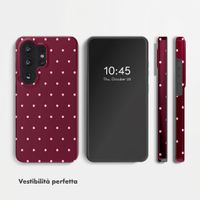 Selencia Cover posteriore Vivid con MagSafe Samsung Galaxy S26 Ultra - Happy Dots Burgundy