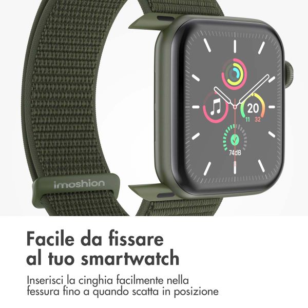 imoshion Cinturino in nylon Apple Watch | 44/45/46/49 mm - Army Green
