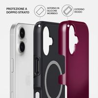 Burga Cover Posteriore Resistente con MagSafe Apple iPhone 17 - Dark Cherry
