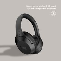 Selencia Cuffie wireless Urban Play - Cancellazione attiva del rumore - Con cover - Midnight Black