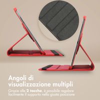 imoshion Cover Girevole a 360° Apple iPad 9 (2021) 10.2 pollici / iPad 8 (2020) 10.2 pollici / iPad 7 (2019) 10.2 pollici - Rosso