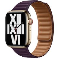 Apple Cinturino Leather Link Apple Watch | 44/45/46/49 mm - Taglia M/L - Dark Cherry