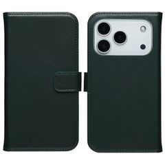 Selencia Cover a libro in vera pelle Apple iPhone 17 Pro Max - Verde