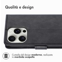 imoshion Cover a libro di Lusso Apple iPhone 16 Pro Max - Nero