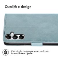 imoshion Cover a libro di Lusso Samsung Galaxy S25 / S24 - Azzurro