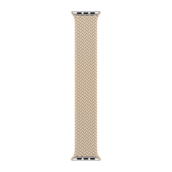 Apple Cinturino Solo intrecciato Apple Watch | 38/40/41/42 mm - Taglia 6 - Beige