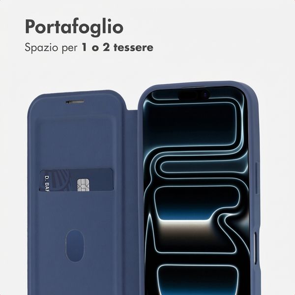 imoshion Bookcase trasparente con MagSafe Apple iPhone 17 Pro Max - Blu