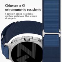 Accezz Cinturino in nylon Alpine Samsung Galaxy Watch Ultra 2 (2026) / Ultra (2024/2025) - Dark Blue