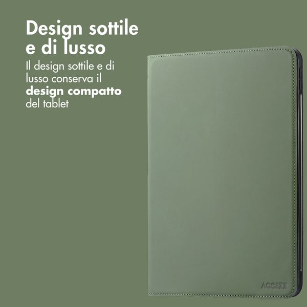 Accezz Cover Tablet Classica Samsung Galaxy Tab S10 FE Plus - Verde
