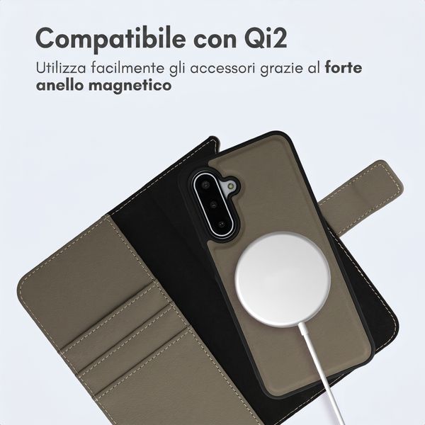 imoshion Cover a libro di lusso 2-in-1 rimovibile Samsung Galaxy A17 (5G) / (4G) - Verde