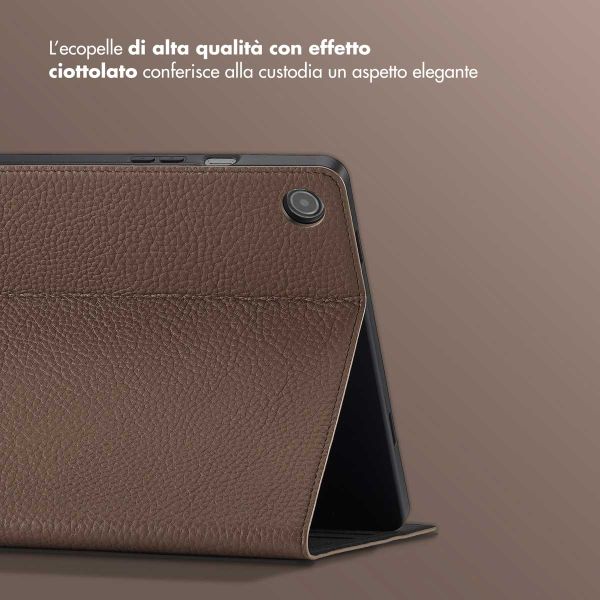 Selencia Cover Riva Samsung Galaxy Tab A9 Plus - Mocha Brown