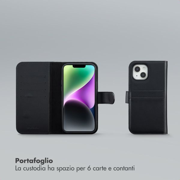 Selencia Libreria rimovibile Olyn con MagSafe Apple iPhone 14 / 13 - Nero