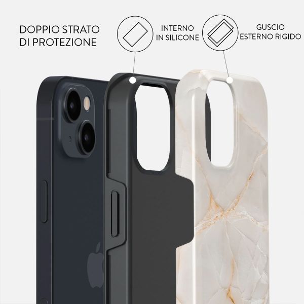 Burga Cover Posteriore Resistente Apple iPhone 14 - Vanilla Sand
