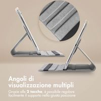 imoshion Cover Girevole a 360° Apple iPad 9 (2021) 10.2 pollici / iPad 8 (2020) 10.2 pollici / iPad 7 (2019) 10.2 pollici - Grigio