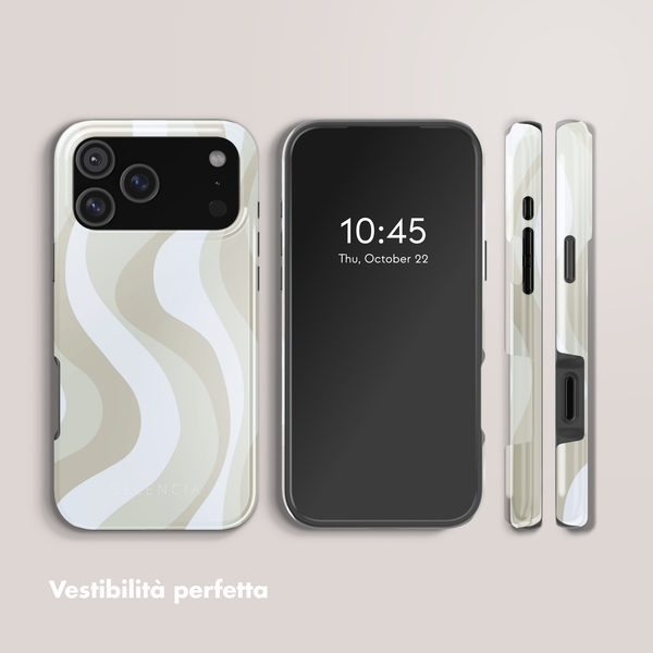 Selencia Cover posteriore Vivid con MagSafe Apple iPhone 17 Pro Max - Desert Waves Beige