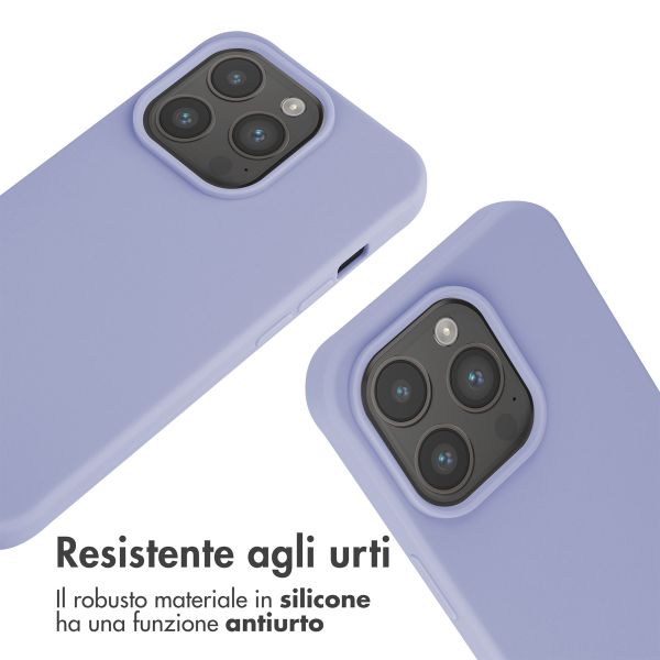 imoshion Cover in Silicone con Cordino Apple iPhone 15 Pro - Viola