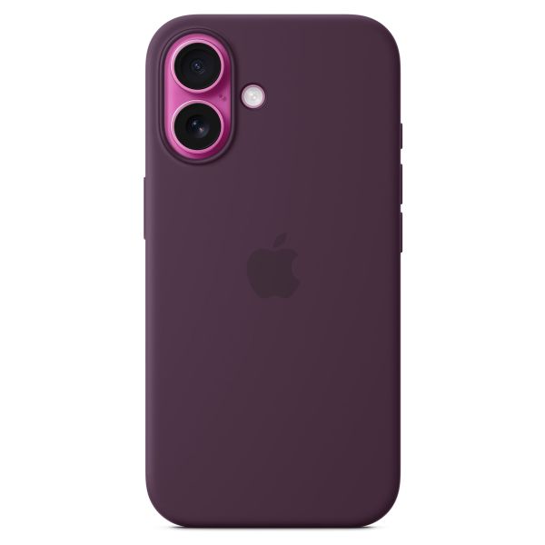 Apple Cover Posteriore in Silicone con MagSafe Apple iPhone 16 - Plum