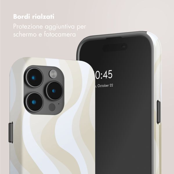 Selencia Cover posteriore Vivid con MagSafe Apple iPhone 15 Pro - Desert Waves Beige