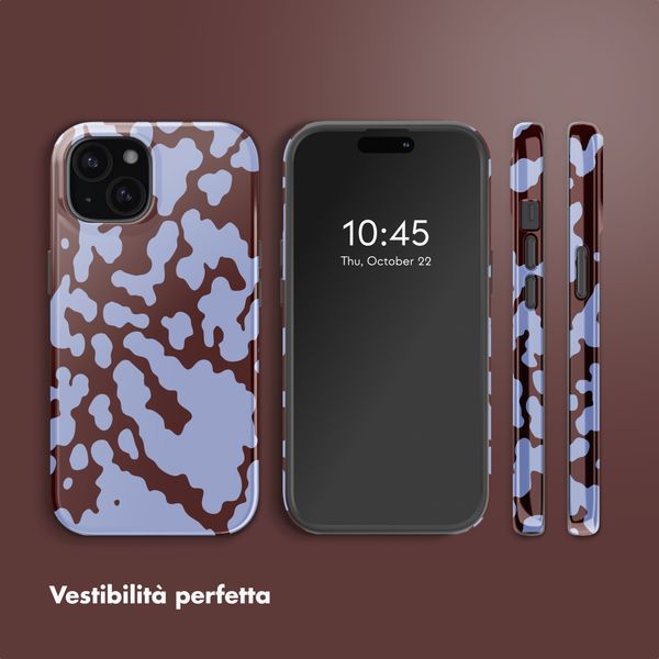 Selencia Cover posteriore Vivid con MagSafe Apple iPhone 15 - Moo'd Lavender Glow