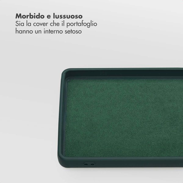 Selencia Libreria rimovibile Olyn con MagSafe Samsung Galaxy S25 Ultra - Verde