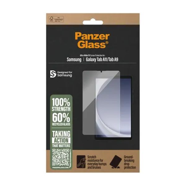 PanzerGlass Vetro temperato Ultra Wide Fit Samsung Galaxy Tab A11 / A9 8.7 pollici