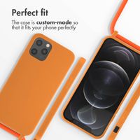 imoshion Cover in Silicone con Cordino Apple iPhone 12 (Pro) - Arancio