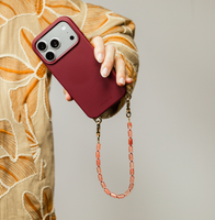 Selencia Cover posteriore Rivièra con MagSafe con ganci rimovibili Samsung Galaxy A37 (5G) - Bold Burgundy