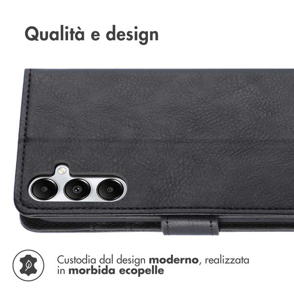 imoshion Cover a libro di Lusso Samsung Galaxy S25 Plus - Nero