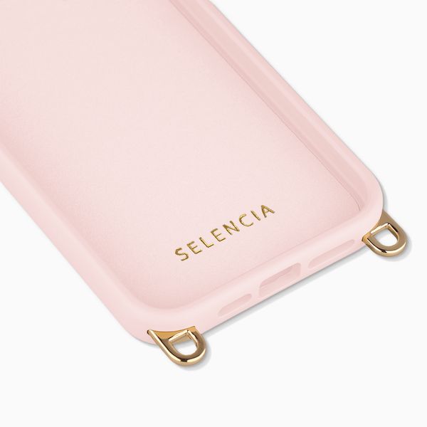 Selencia Cover posteriore Rivièra con MagSafe con ganci rimovibili Apple iPhone 14 Pro - Sorbet Pink