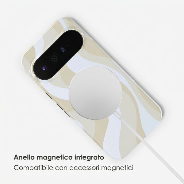 Selencia Cover posteriore Vivid con MagSafe Google Pixel 11 Pro - Desert Waves Beige