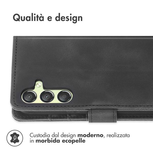 imoshion Cover a libro con Cordino Samsung Galaxy A25 (5G) - Nero