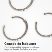 imoshion Cinturino milanese magnetico Apple Watch | 44/45/46/49 mm - Taglia S - Starlight