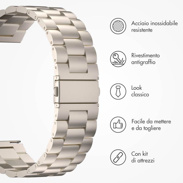 imoshion Cinturino in acciaio  - Attacco universale 20 mm - Starlight