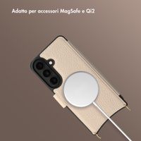 Selencia Cover Riva con MagSafe e cordino Samsung Galaxy S26 - Beige