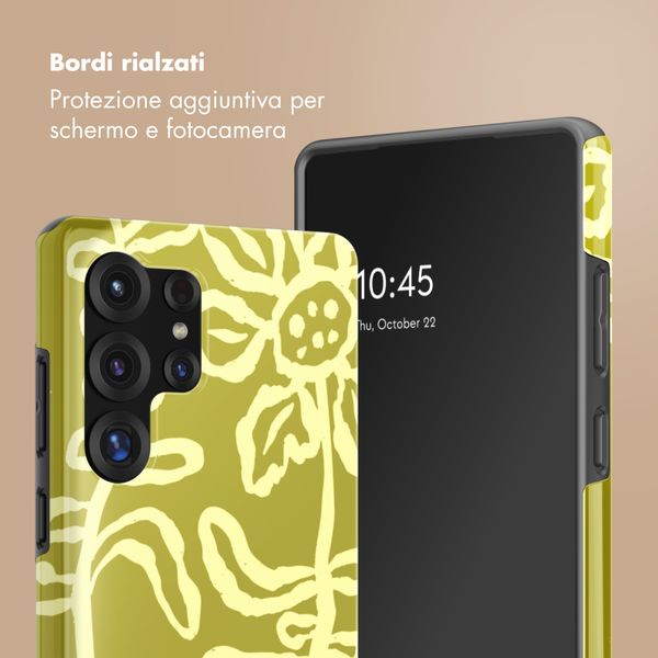 Selencia Cover posteriore Vivid con MagSafe Samsung Galaxy S25 Ultra - Chalky Bloom