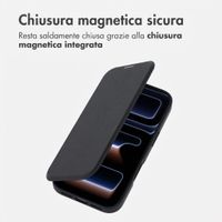 imoshion Bookcase trasparente con MagSafe Apple iPhone 17 Pro Max - Nero