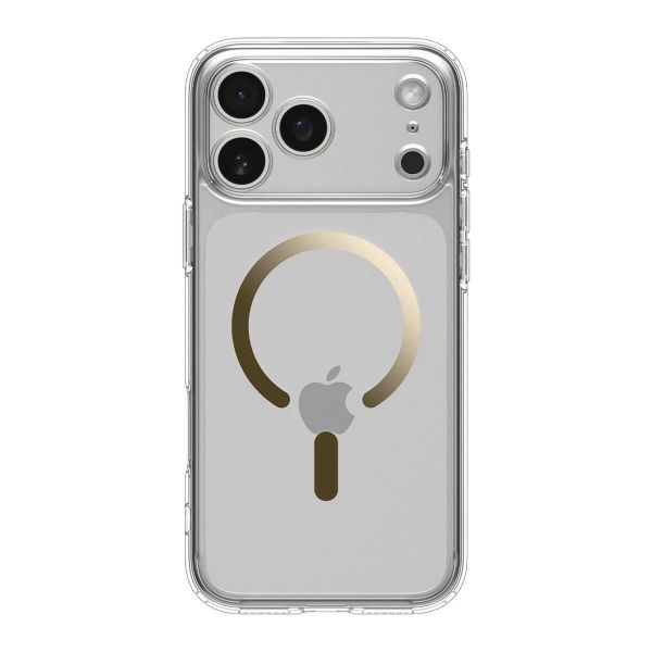 Spigen Cover Posteriore Ultra Ibrida con MagSafe Apple iPhone 17 Pro - Clear Gold
