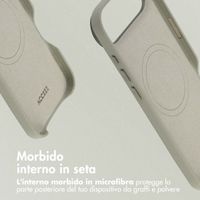 Accezz Cover in Pelle con MagSafe Apple iPhone Air - Light Grey