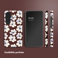 Selencia Cover Posteriore Vivid Samsung Galaxy S26 - Choco Flower Pop