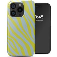 Selencia Cover posteriore Vivid con MagSafe Apple iPhone 15 Pro - Zebra Winter Sky Titanium Yellow