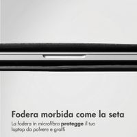 Accezz Cover in pelle per Apple MacBook 15 pollici - Laptopsleeve - Nera