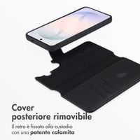 Accezz Cover in pelle 2 in 1 con MagSafe Samsung Galaxy S26 - Onyx Black