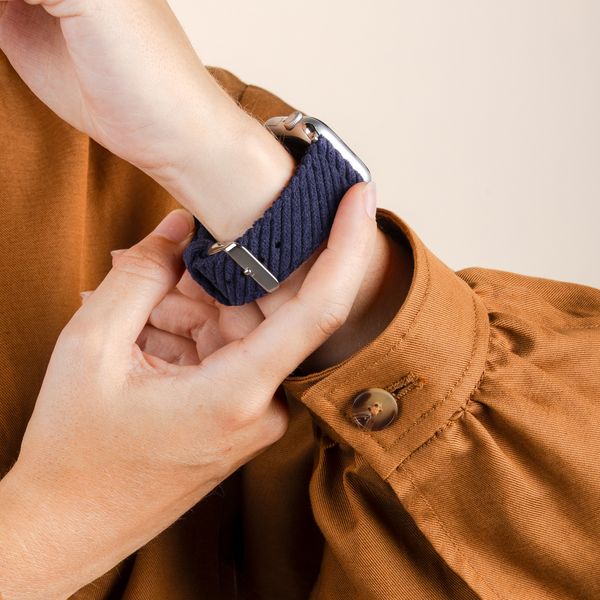 imoshion Cinturino in velluto a coste Apple Watch | 38/40/41/42 mm - Blu scuro