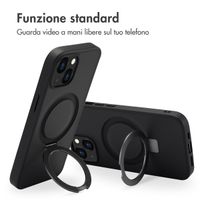 Accezz Cover con anello e supporto con MagSafe Apple iPhone 13 - Nero