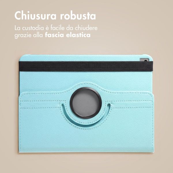 imoshion Cover Girevole a 360° Apple iPad 9 (2021) 10.2 pollici / iPad 8 (2020) 10.2 pollici / iPad 7 (2019) 10.2 pollici - Azzurro